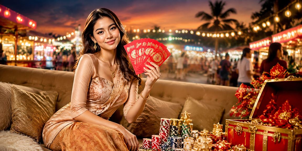 Promosi duit angpau merah bertemakan kasino langsung imcuci